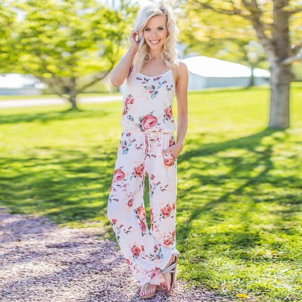 Women Oversized 3XL Print Long Loose Jumpsuits