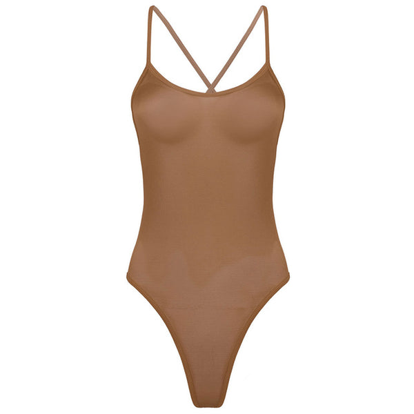 Women One Piece Sheer Bodystocking