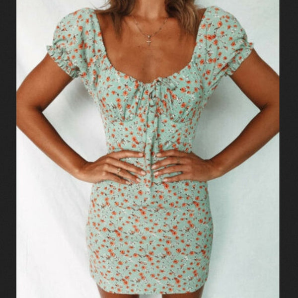 Boho Floral Mini dress